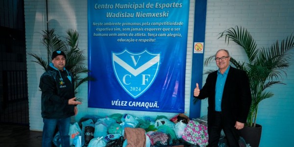 Vélez realiza entrega de agasalhos arrecadados em ação solidária