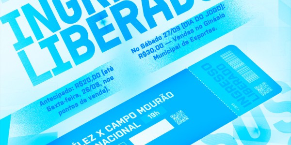 Ingressos disponíveis para Vélez Camaquã x Campo Mourão