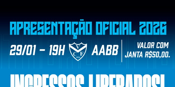 Vélez realizará Apresentação Oficial da Temporada 2026
